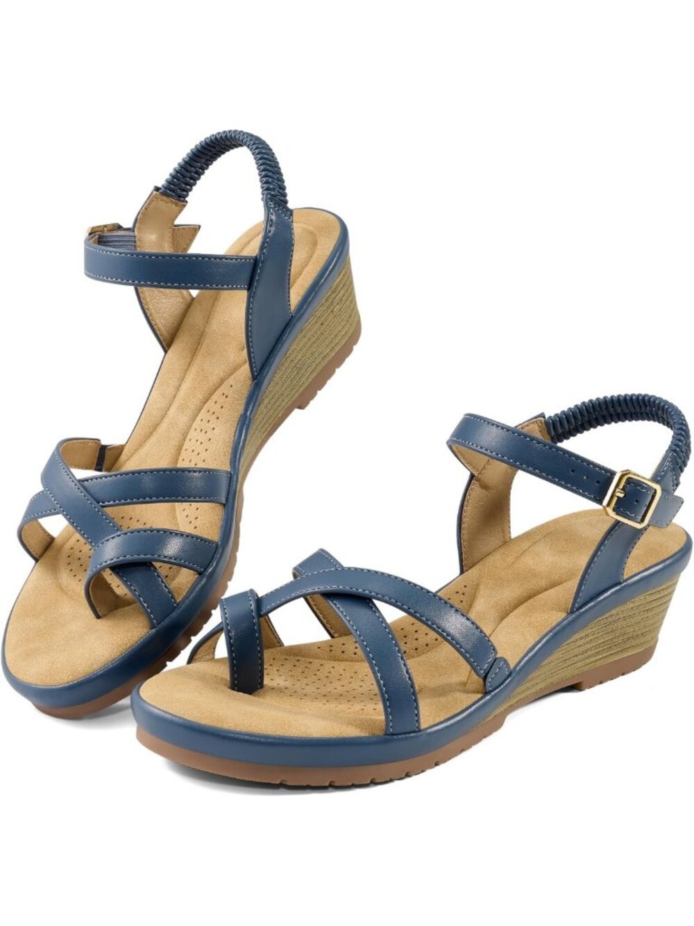 Stylish Women's Wedge Sandals - Comfortable Platform Shoes for Work & Casual